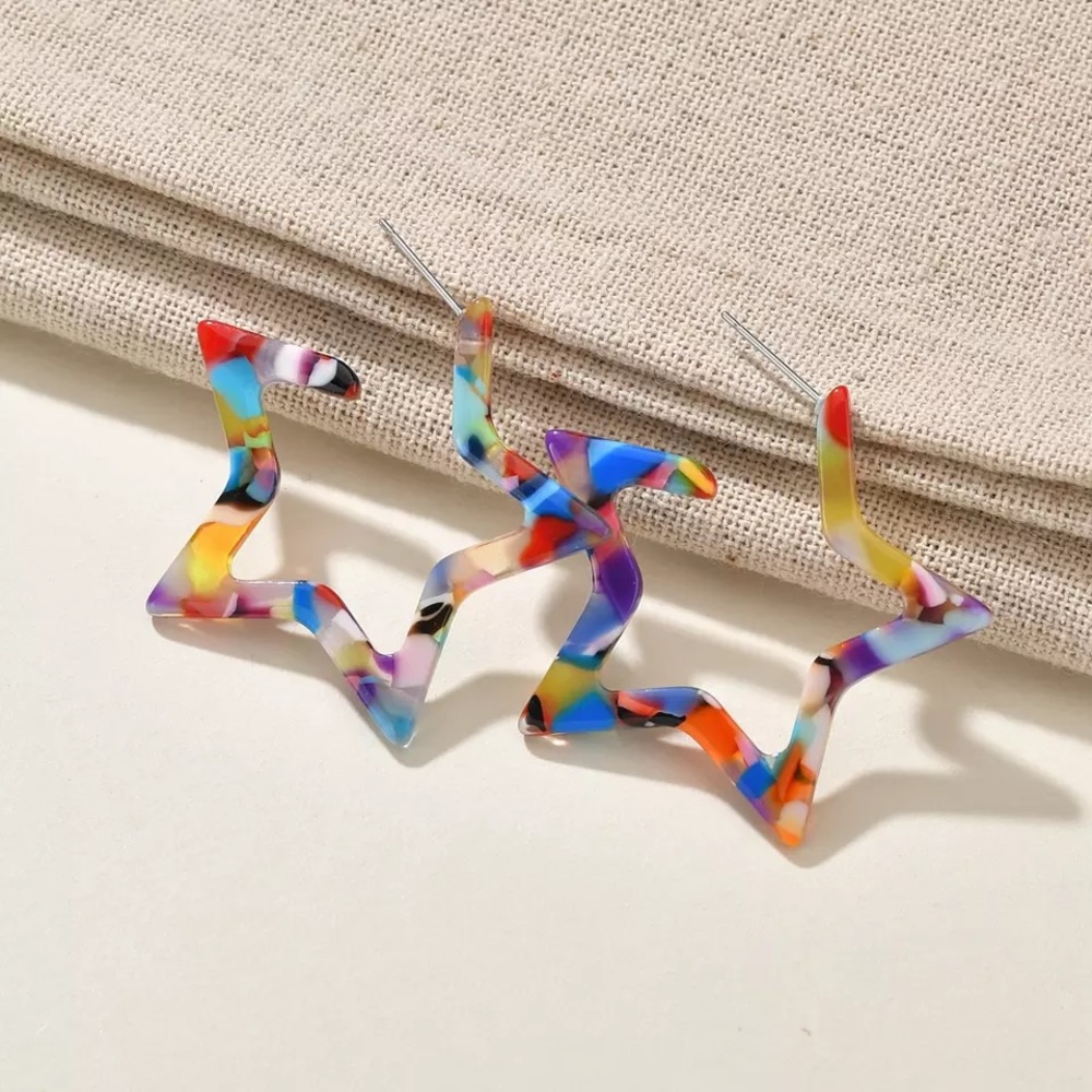 Stud Acrylic Earrings